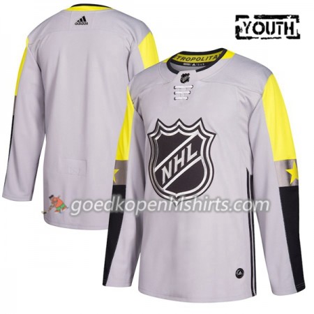 2018 NHL All-Star Metro Division Blank Adidas Grijs Authentic Shirt - Kinderen